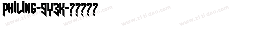 Philing-9Y3K字体转换