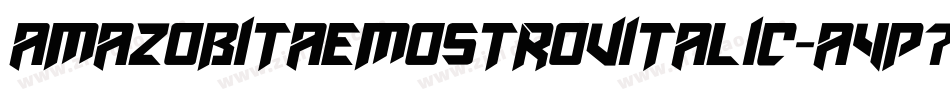 Amazobitaemostrovitalic-A4P7字体转换