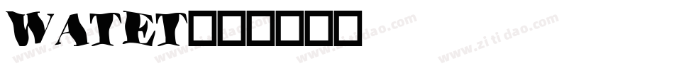 WATET字体转换