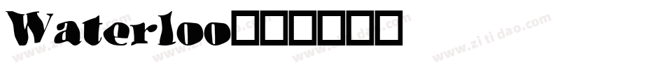 Waterloo字体转换