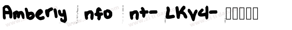 Amberlynfont-LKV4字体转换