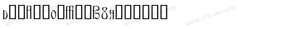 DominoOne-ov8A字体转换