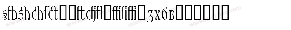 ScrapbookChinese-5X6B字体转换