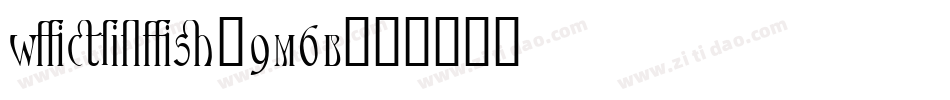 Webster-9M6B字体转换