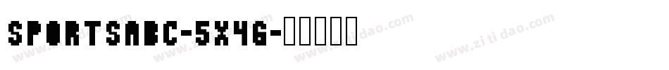 Sportsabc-5X4G字体转换