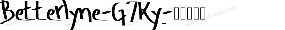 Betterlyne-G7Ky字体转换