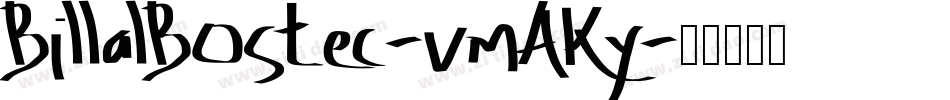 BillalBostec-vmAKy字体转换