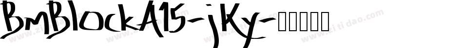 BmBlockA15-jKy字体转换
