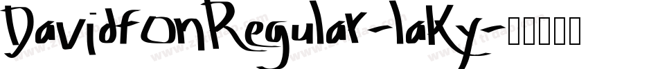 DavidfonRegular-laKy字体转换