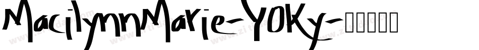 MacilynnMarie-Y0Ky字体转换