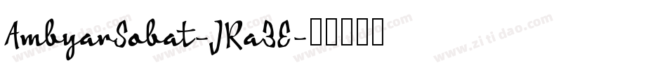 AmbyarSobat-JRa3E字体转换