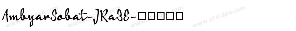 AmbyarSobat-JRa3E字体转换