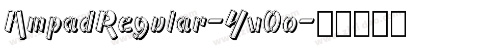 AmpadRegular-Yv0o字体转换