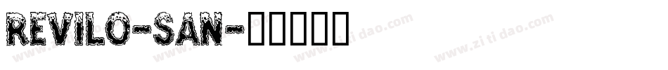 revilo-san字体转换