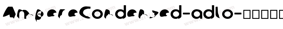 AmpereCondensed-adlo字体转换