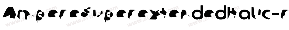 AmpereSuperextendedItalic-rKj8字体转换
