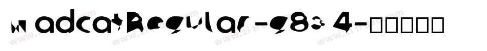 MadcatRegular-g834字体转换