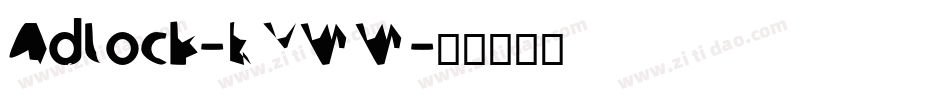 Adlock-KVWW字体转换
