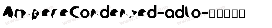 AmpereCondensed-adlo字体转换