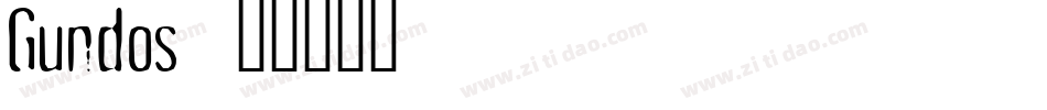 Gundos字体转换