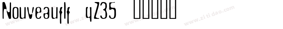 Nouveauflf-qZ35字体转换