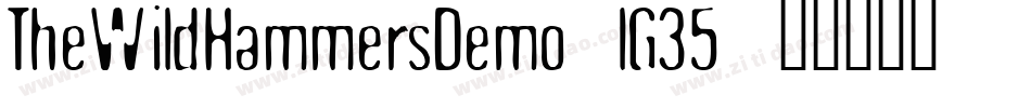 TheWildHammersDemo-lG35字体转换
