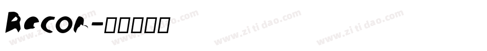 Recon字体转换