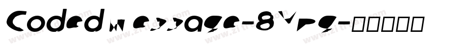 CodedMessage-8VDg字体转换