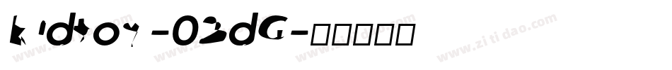 Kidtoy-02dG字体转换
