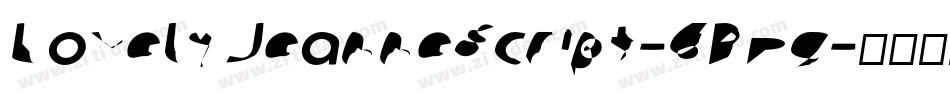 LovelyJeanneScript-6PDg字体转换