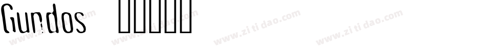 Gundos字体转换