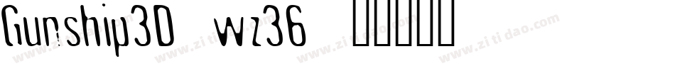 Gunship3D-wz36字体转换