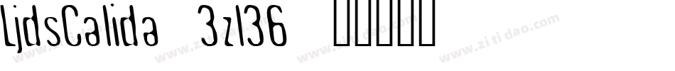 LjdsCalida-3zl36字体转换