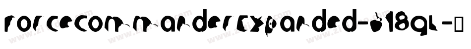 ForceCommanderExpanded-518qL字体转换