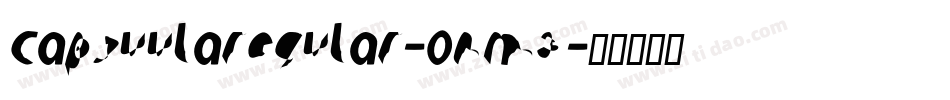 Capsuularegular-Onm3字体转换