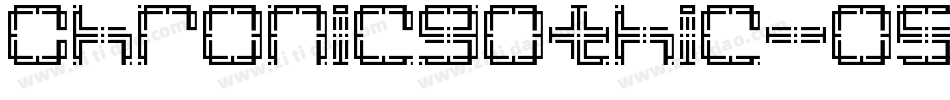 Chronicgothic-O5JP字体转换
