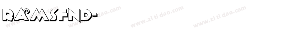 ramsfnd字体转换
