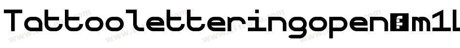 Tattooletteringopen-m1LP字体转换