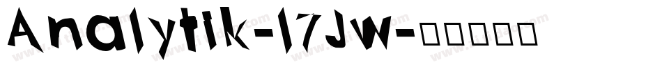 Analytik-l7Jw字体转换