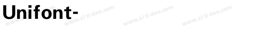 Unifont字体转换