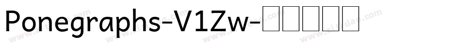 Ponegraphs-V1Zw字体转换