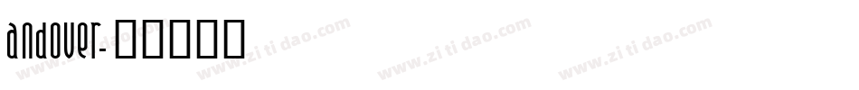 Andover字体转换