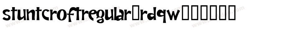 StuntcroftRegular-RDqW字体转换