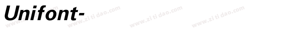 Unifont字体转换