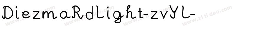 DiezmaRdLight-zvYL字体转换