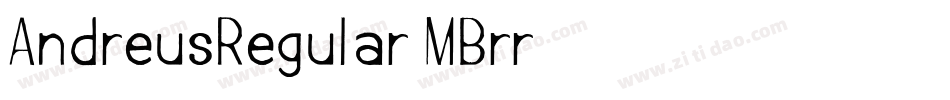 AndreusRegular-MBrr字体转换