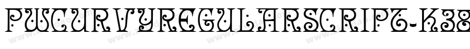 PwCurvyRegularScript-K38Z字体转换