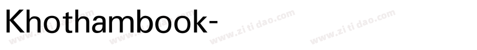 Khothambook字体转换