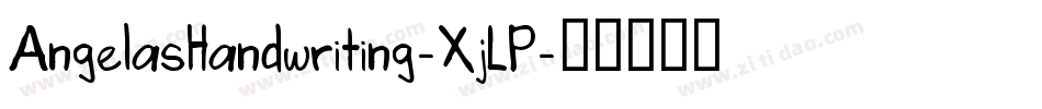 AngelasHandwriting-XjLP字体转换