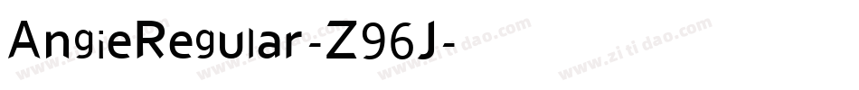 AngieRegular-Z96J字体转换